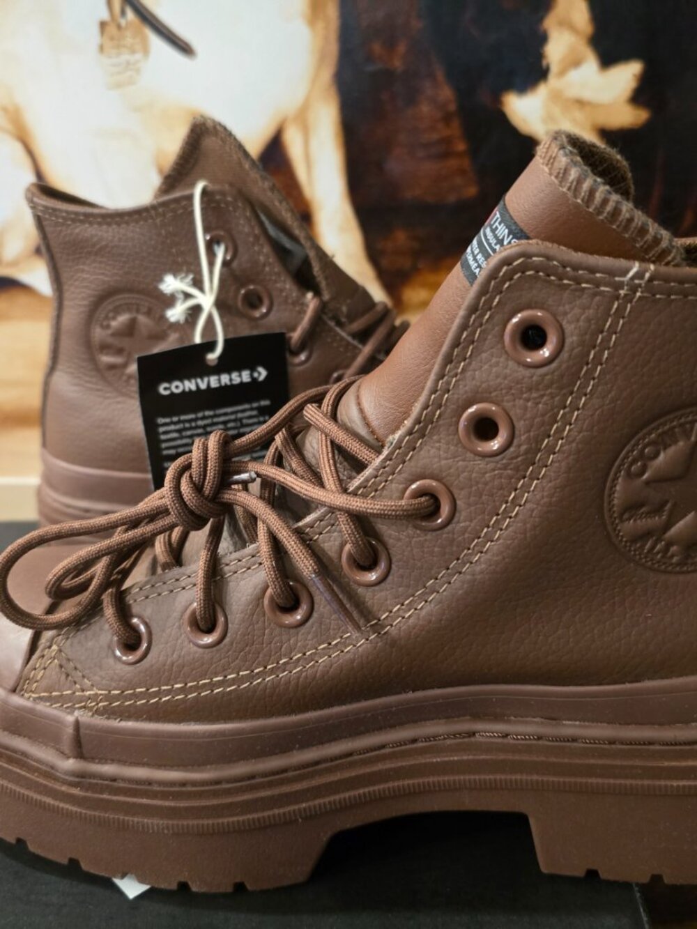 Chuck Taylor All Star Lugged Heel Platform Waterproof A11547C Bear Nap/Black 6 - Picture 3 of 16